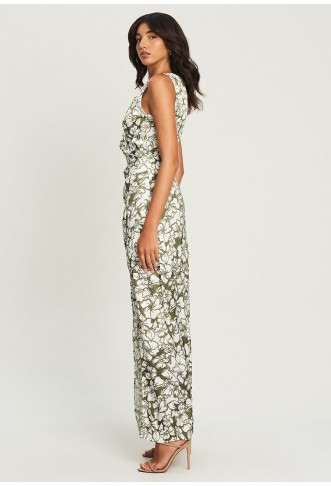 CHANCERY MARIAH - Maxi Dress - Olive Floral