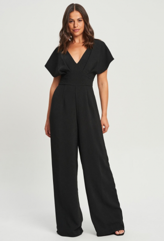 Tussah Bianca Jumpsuit - Black