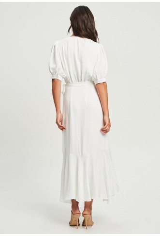TUSSAH ELENA WRAP - Maxi dress - white