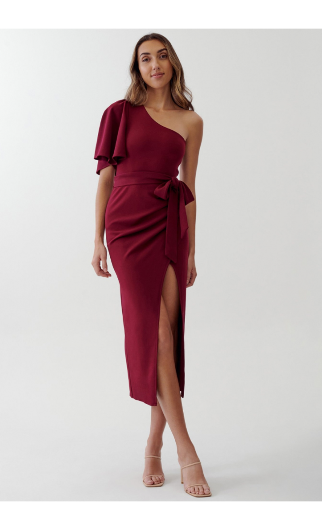 TUSSAH EDINA MIDI - Cocktail dress / Party dress - Plum