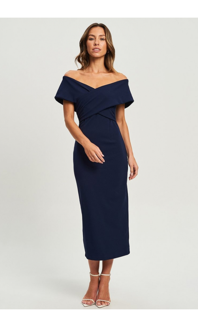 TUSSAH YASMIN - Shift Dress - Navy Blue