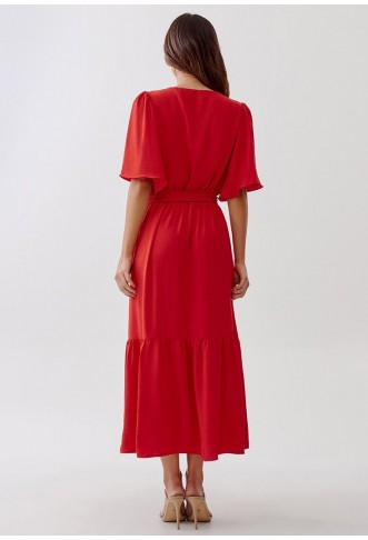 TUSSAH ZURI MIDI - Day Dress - Red