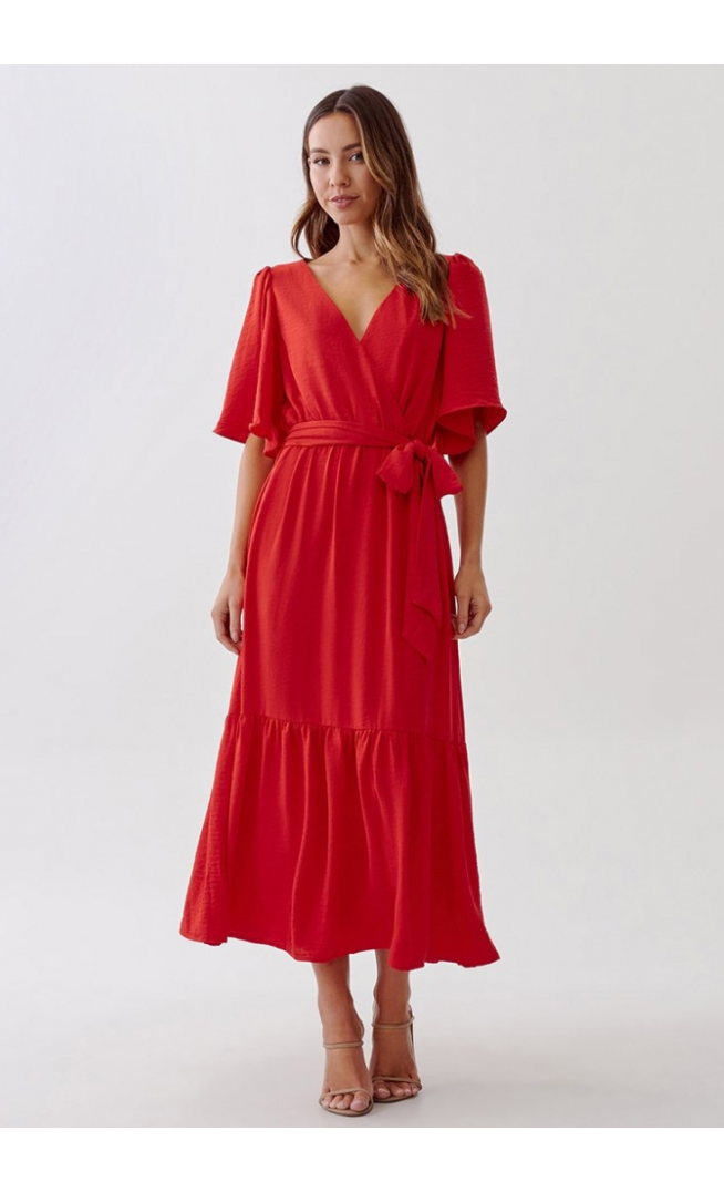 TUSSAH ZURI MIDI - Day Dress - Red