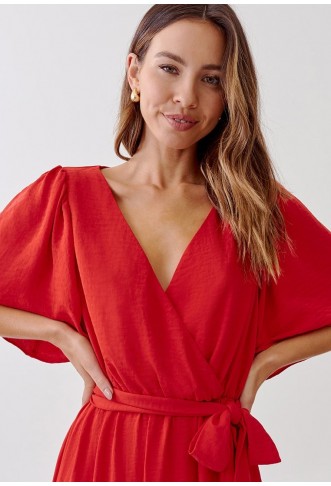 TUSSAH ZURI MIDI - Day Dress - Red