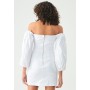 BWLDR LATTE - Shift Dress - White