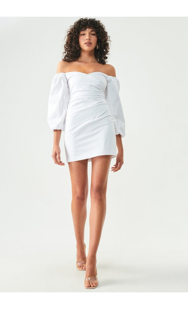 BWLDR LATTE - Shift Dress - White