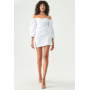 BWLDR LATTE - Shift Dress - White