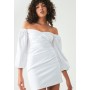 BWLDR LATTE - Shift Dress - White