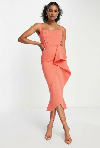 True Violet corset ruffle...