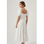 The Fated Midi Dress - White