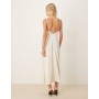 Vila Satin Cowl Neck Cami Maxi Dress