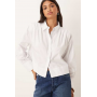 ASOS DESIGN Gathered Shirt With Shoulder Pads