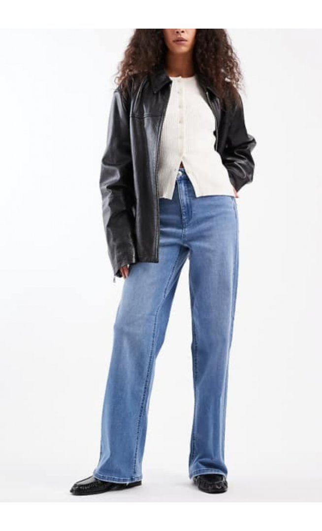 ONLY Juicy high waist wide leg jeans