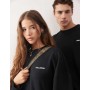 COLLUSION Unisex boxy sweatshirt in black