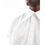 ASOS DESIGN boxy cropped 70s collar poplin shirt