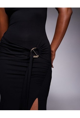 ASOS DESIGN square neck maxi dress