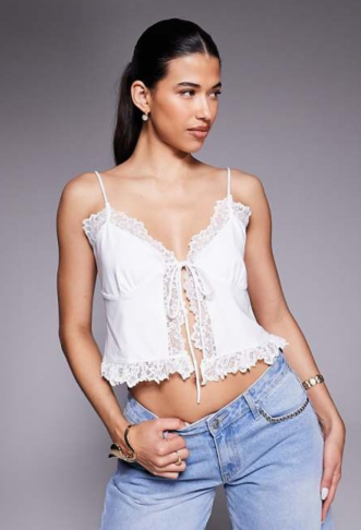 ASOS DESIGN slinky lace...