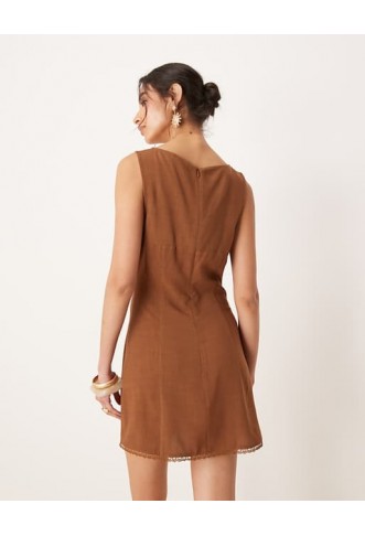 ASOS DESIGN ruched bust mini dress