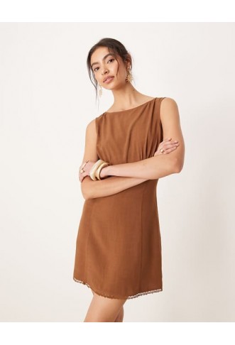 ASOS DESIGN ruched bust mini dress
