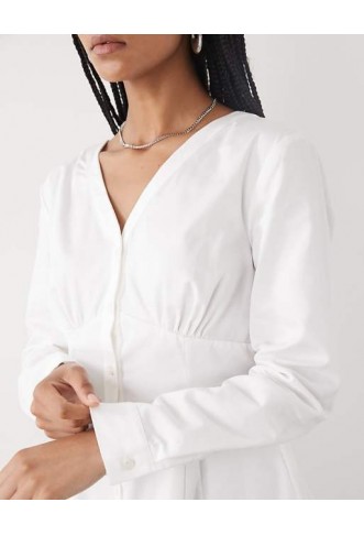 Reclaimed Vintage cinched in shirt with seam details