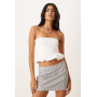ASOS DESIGN cotton ruched bandeau top