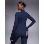 4505 Icon soft touch zip up studio long sleeve top