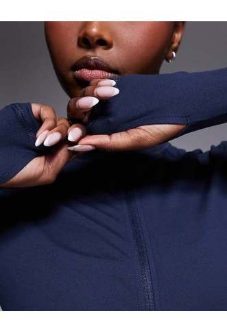 4505 Icon soft touch zip up studio long sleeve top