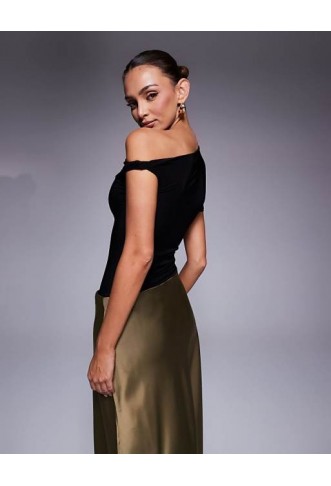 Fashionkilla double sculpted slinky asymmetric