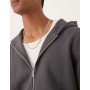 ASOS DESIGN  relaxed fit zip through hoodie in grey