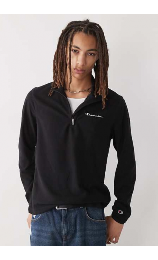 Champion half zip fleece in black