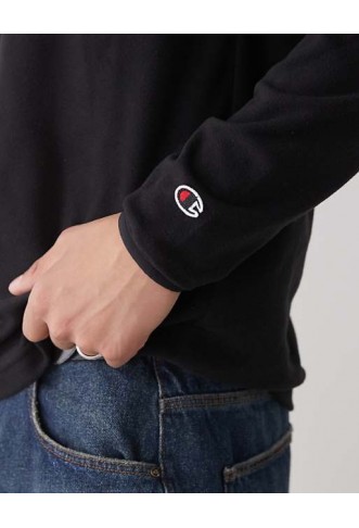 Champion half zip fleece in black
