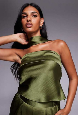 TFNC bandeau top with neck...