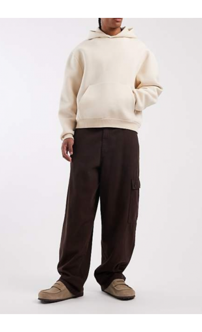 ASOS DESIGN loose straight fit cargo trousers