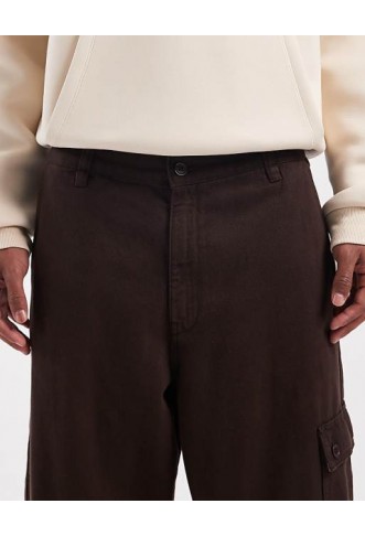 ASOS DESIGN loose straight fit cargo trousers