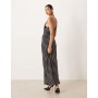 ASOS DESIGN lace bodice cami satin maxi dress