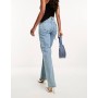 ASOS DESIGN mid rise straight jeans in vintage lightwash