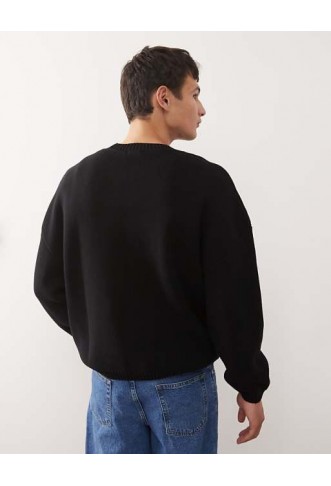 Weekday oversized jumper in black