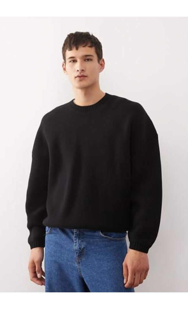 Weekday oversized jumper in black