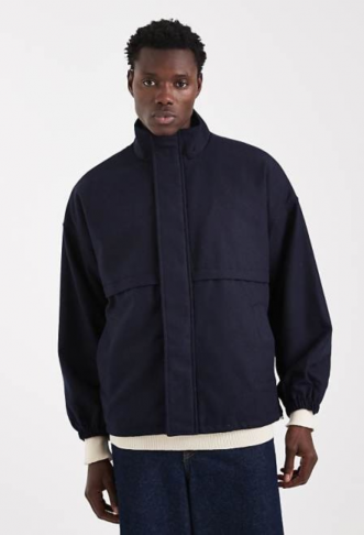 ASOS DESIGN wool look track...