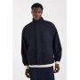 ASOS DESIGN wool look track jacket in navy