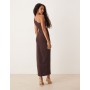 ASOS DESIGN  one shoulder maxi dress
