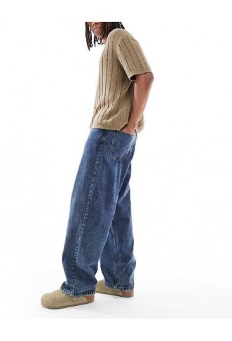 Redefined Rebel baggy jean in washed blue