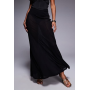 ASOS DESIGN godet semi sheer maxi skirt in black