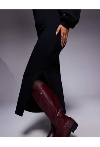 ASOS DESIGN cotton balloon sleeve midi dress