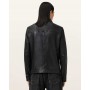 Allsaints Luck leather jacket in black - BLACK