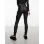 Noisy May Callie coated skinny jeans in black