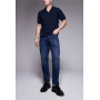 ASOS DESIGN tapered jeans in vintage dark wash blue