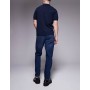 ASOS DESIGN tapered jeans in vintage dark wash blue