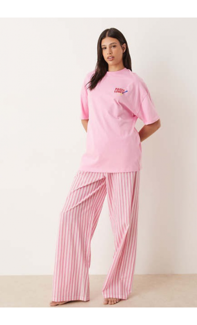 ASOS DESIGN Tall oversized tee and woven t-shirt