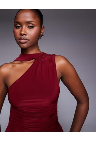 Kaiia exclusive double layered slinky mini dress